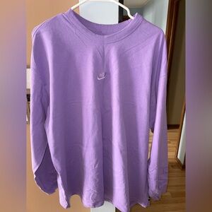 Nike long sleeve lilac shirt